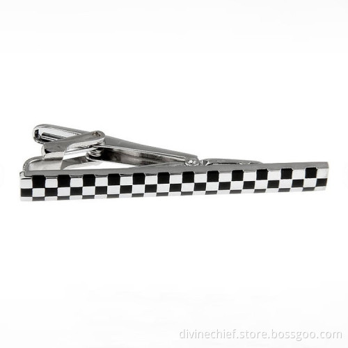 2016 Men Fashion Custom Black Square Metal Tie Clip / Tie Bar / Tie Pin
